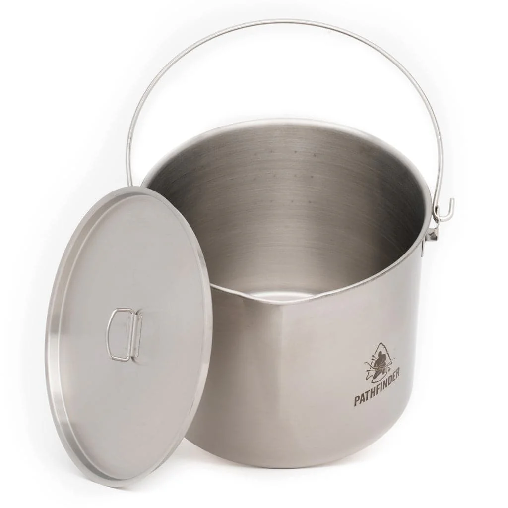 Stainless Steel 120oz. Bush Pot And Lid - Image 7