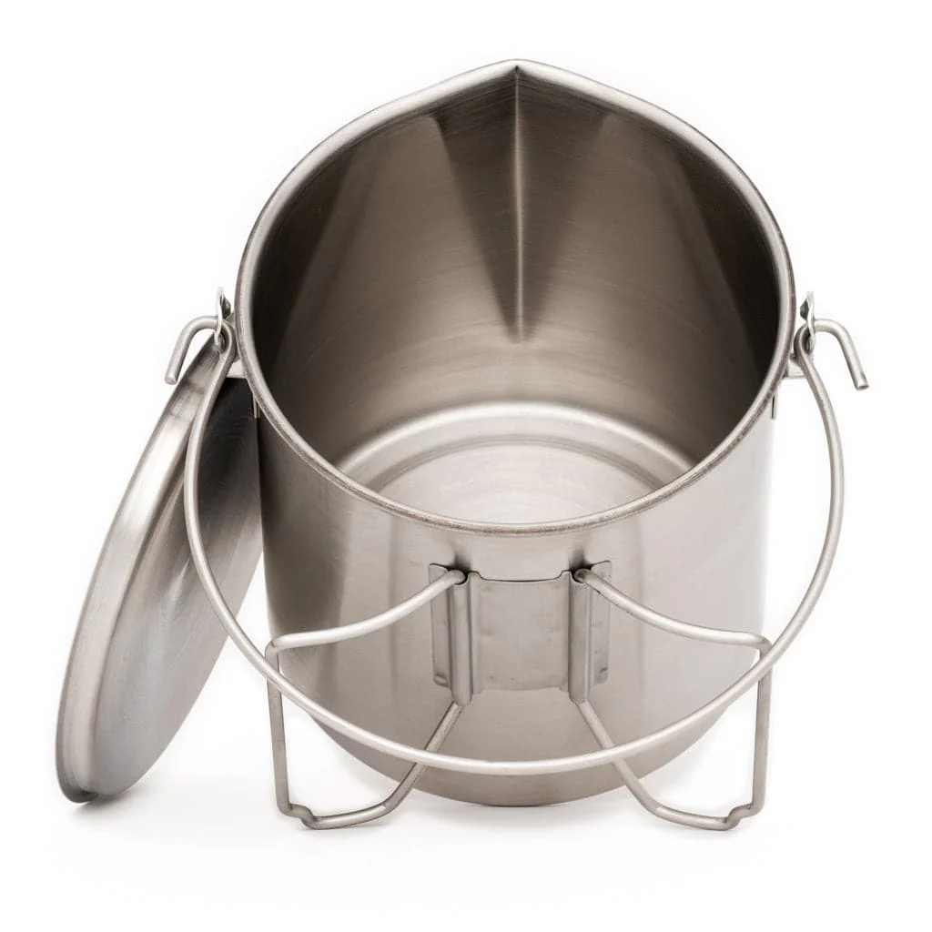 Stainless Steel 64oz. Bush Pot - Image 12