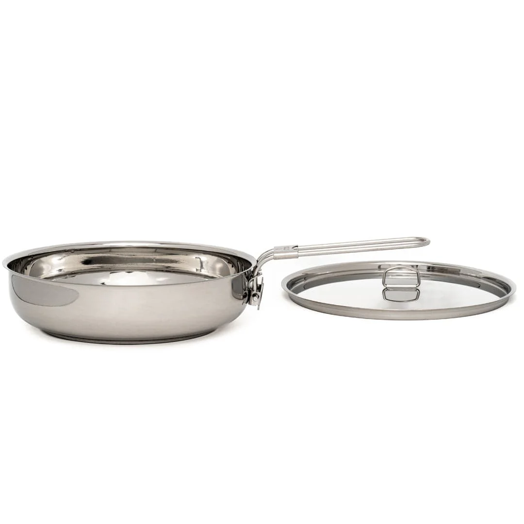 8" Stainless Steel Skillet and Lid - Image 13